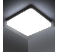 Kambo LED Lámpara de Techo 48W - Plafon Techo Cuadrada - Luz de Plafón Moderno 4320LM Blanco Frío 6500K Para Baño Cocina Sala de Estar Dormitorio Pasillo Comedor Balcón