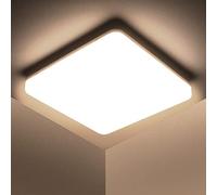 Kambo LED Lámpara de Techo 48W - Plafon Techo Cuadrada - Moderna Luz Blanco Neutro 4500K 30CM Para Baño Cocina Sala de Estar Dormitorio Pasillo Comedor