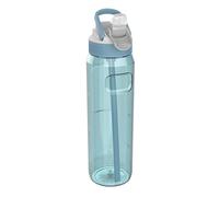 Kambukka Botella con pajita - Modelo LAGOON ARCTIC BLUE - 1000 ml - Resistente al agua - Resistente a las manchas y a los olores - Duradero y resistente a los golpes - Apto para lavavajillas - Botella