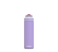 Kambukka Botella de agua de acero inoxidable con pajita - Modelo "LAGOON DIGITAL LAVENDER" - 600 ml - Botella de agua aislada a prueba de fugas con pajita - Acero inoxidable