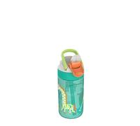 Kambukka Botella infantil con pajita - Modelo LAGOON DISCO ZOO- 400 ml - Resistente al agua - Resistente a las manchas y a los olores - Duradero y resistente a los golpes - Apto para lavavajillas
