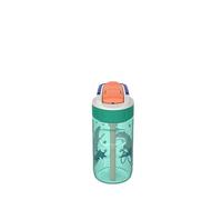 Kambukka - Botella infantil de 400 ml, resistente a las manchas y a los olores, duradera y resistente a los golpes, apta para lavavajillas, botella con paja, modelo Lagoon Juggling Dino