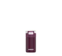 Kambukka Etna 300ml Cherry Lacquer termo tipo mug | Tapa impermeable 3 en 1, calor preservado 5 h, compatible con portavasos de coche, base antideslizante