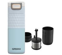 Kambukka Etna Grip 500 ml con infusor Tea Catcher - juego "Steamy" Taza térmica de acero inoxidable para té y café, sin BPA, a prueba de fugas, tapa 3 en 1