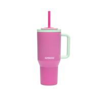 Kambukka Rio Termo 950 ml con pajita Bubblegum Mint, acero inoxidable, a prueba de fugas, doble pared, ideal para bebidas frías