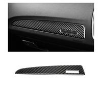 KAMCES Compatible con Audi Q5 SQ5 8R 2009-2017 Fibra de Carbono Panel de Puerta Interior de Coche Etiqueta de Ajuste Panel de Tablero Decoración Estilo automático(Left Drive)