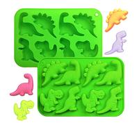 Kamehame Molde de silicona de dinosaurio para chocolate, cupcakes, cera, vela, magdalenas, resina, decoración de pasteles