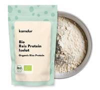 Kamelur Proteína de arroz orgánico aislado 80% - 1 kg - sabor neutro, polvo fino - Fuente de proteína vegetal para batidos, batidos y hornear