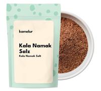 Kamelur Sal original Kala Namak fina, envasada en embalaje biodegradable, Sal de roca exclusiva de la India como sustituto del huevo vegano, Sal negra 200 g (paquete de 1)