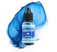 KAMENSKAYA Tintas de alcohol, línea básica 'A': Tintas concentradas a base de alcohol, tinta de alcohol azul claro, 0.5 fl oz (15 ml), para pintura de tinta de alcohol