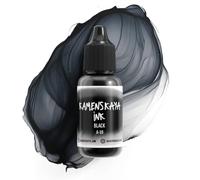 KAMENSKAYA Tintas de alcohol, línea básica 'A': Tintas concentradas a base de alcohol, tinta de alcohol negro, 0.5 fl oz (15 ml), para pintura de tinta de alcohol