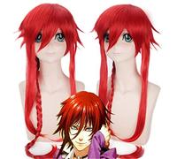 Kamigami No Asobi Loki Laevatein Cosplay Wigs for Women Man Unisex Red Long Braid Synthetic Hair Anime Costume Wig
