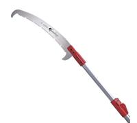 KAMIKAZE Serrucho Telescópico de Poda en Altura 1,5-4,5M con Sistema Easy Block, Hoja Curva SK-4 Cromada 360mm, Gancho Superior y Cortarramas, Mango Ergonómico Ligero con Funda Protectora