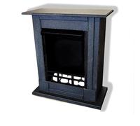 Kaminbau Mierzwa Chimenea decorativa modelo Madrid granito oscuro apto para chimeneas