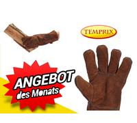 Kaminhandschuh Guante de Horno Resistente Al Calor Cuero Marrón L Temprix