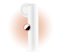 KAMINIO Tubo de Chimenea MAX para chimeneas eléctricas - Reproducción de una Chimenea con Roseta - Incluye Material de Montaje (Blanco)