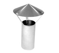 Kamino - Flam - Techo protector para tubos de chimenea (Ø 120 mm), Tapa contra la lluvia para estufas de leña, Protector para conducto de humos - resistente a altas temperaturas