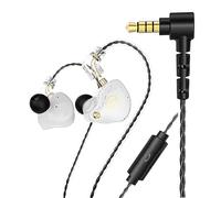 KAMINRUN DX2 - Auriculares intraurales con monitor de oído, estéreo de alta fidelidad, auriculares profesionales con aislamiento de ruido, auriculares dinámicos con cable dual con cable desmontable