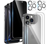 Kamita [2+2+2Piezas] Protector de Pantalla para iPhone 16 Pro Max 6.9 pulgadas, 2 Delante Película Protectora de Privacidad+2 Detrás Claro Película Protectora+2 Protector Cámara para iPhone 16Pro Max