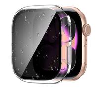 Kamita Funda Impermeable Privacidad para Apple Watch Serie 11/Serie 10 42mm, PC Bumper Case con Protector de Pantalla de Antie-spía, Shockproof Carcasa de Protección para iWatch 11/iWatch 10 (Claro)