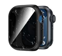 Kamita Funda Impermeable Privacidad para Apple Watch Serie 9/Serie 8/Serie 7 41mm, Duro PC Bumper Case con Protector de Pantalla de Antie-spía, Shockproof Carcasa de Protección para iWatch 41 (Negro)