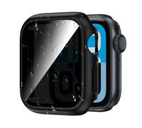 Kamita Funda Impermeable Privacidad para Apple Watch Serie SE 3/SE2/SE/6/5/4 44mm, Duro PC Bumper Case con Protector de Pantalla de Antie-spía, Shockproof Carcasa de Protección para iWatch 44 (Negro)