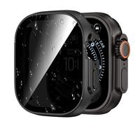 Kamita Funda Impermeable Privacidad para Apple Watch Ultra 3/Ultra 2/Ultra 49mm, Duro PC Bumper Case con Protector de Pantalla de Antie-spía, Shockproof Carcasa de Protección para iWatch 49 (Negro)