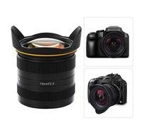 Kamlan - Lente F2.0 de 15 mm con enfoque manual fijo APS-C, lente de marco compatible con Sony E A9 / A7 series A6600 / A6400 / A6000 sin espejo