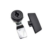 Kamlås för arkivskåp, Cerradura de leva con manija sin llave for gabinete, máquina expendedora, taquilla, caja de aire, yate, color negro