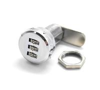 Kamlås för arkivskåp, Cerradura de leva de combinación sin llave de 3 dígitos for puerta de cajón de gabinete, color negro, 40 mm x 40 mm, MMS255(L 24mm)