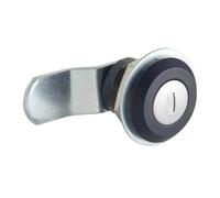 Kamlås för arkivskåp, Cerradura de leva MMS479 H for armario, caja, armario, taquilla, bricolaje, color negro y plateado(Mms479 1 20mm)