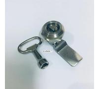 Kamlås för arkivskåp, Cerradura de leva triangular de acero inoxidable MS705 for gabinete, 1 unidad(With Key-h 23-01)