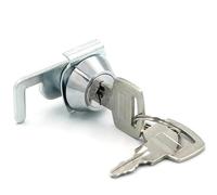 Kamlås för arkivskåp, Mini cerradura de leva con clip rápido for taquilla de gimnasio, armario de metal, caja de aire, aleación de zinc cromada, 1 unidad(Same Key)