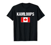 Kamloops British Columbia Bandera Canadiense Canadá Camiseta