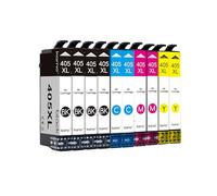 kamo 405 XL Cartuchos de Impresora Compatible con Epson 405 405XL Multipack (Pack de 10) para Workforce WF-7840DTWF WF-7830DTWF WF-7310DTW, Workforce Pro WF-4830DTWF WF-4820DWF WF-3820DWF WF-3820DWF
