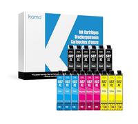 Kamo 502XL (Pack de 15) Cartuchos de Tinta Compatibles con Epson 502 XL - para Expression Home XP-5100 XP-5105 Workforce WF-2860 WF-2865 WF-2880