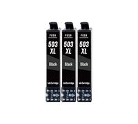 kamo 503 XL Cartuchos de Tinta Compatible con Epson 503 503XL Cartuchos Multipack (3X Negro), para Expression Home XP-5200 XP-5205, Workforce WF-2960DWF WF-2965DWF