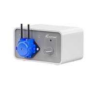 Kamoer Bomba peristáltica pequeña M1-NKP, 12V, caudal bajo, 5-30 ml/min, bomba dosificadora de líquido de velocidad ajustable, tubo Perx, larga vida útil, para laboratorio, fábrica, hogar, con