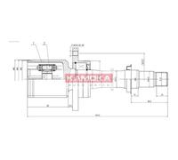 KAMOKA Conjunto De Juntas De Eje Delantero Para Toyota Avensis Station Wagon