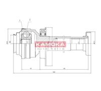 KAMOKA Conjunto De Juntas De Eje Delantero Para VW Transporter V Bus 7HB 7HJ