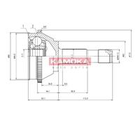 KAMOKA Conjunto De Juntas De Eje Lateral Para Fiat Ducato Bus 244 Z_ Peugeot