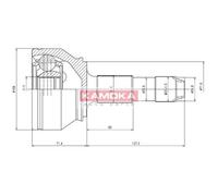 KAMOKA Conjunto De Juntas De Eje Lateral Para Fiat Ducato Kasten 250 290