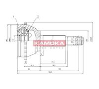 KAMOKA Conjunto De Juntas De Eje Lateral Para Ford Transit Kasten FA_ _