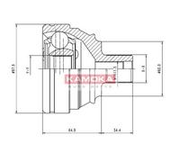 KAMOKA Conjunto De Juntas De Eje Lateral Para VW Transporter IV Bus 70XB 70XC