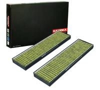 KAMOKA Filtro de habitáculo 6080133 Filtro aire fresco Filtro de carbón activado Filtro partículas finas (PM 2.5) con efecto bactericida con efecto antialérgico con efecto fungicida con efecto Altura: