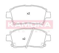 KAMOKA Forros de Freno Delantero para Toyota Yaris Corolla Aston Martin Cygnet"