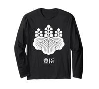 Kamon - Toyotomi Clan - Camiseta de Guerrero samurái japonés Manga Larga