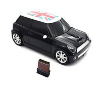 Kamouse Ratón inalámbrico en forma de coche deportivo Ratón óptico de 3 botones Ratones ergonómicos para juegos con receptor USB para PC Ordenador Portátil Regalo