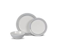 Kampa Classic Grey - Juego de 12 piezas de melamina antideslizante