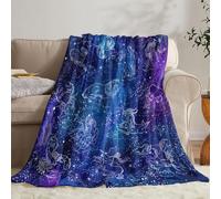 kampdream Galaxy Universe Space - Manta de forro polar con diseño de cielo nocturno estrellado, nebulosa misteriosa, estrellas y astrología mística, regalo para adolescentes, niños, sofá, cama, silla